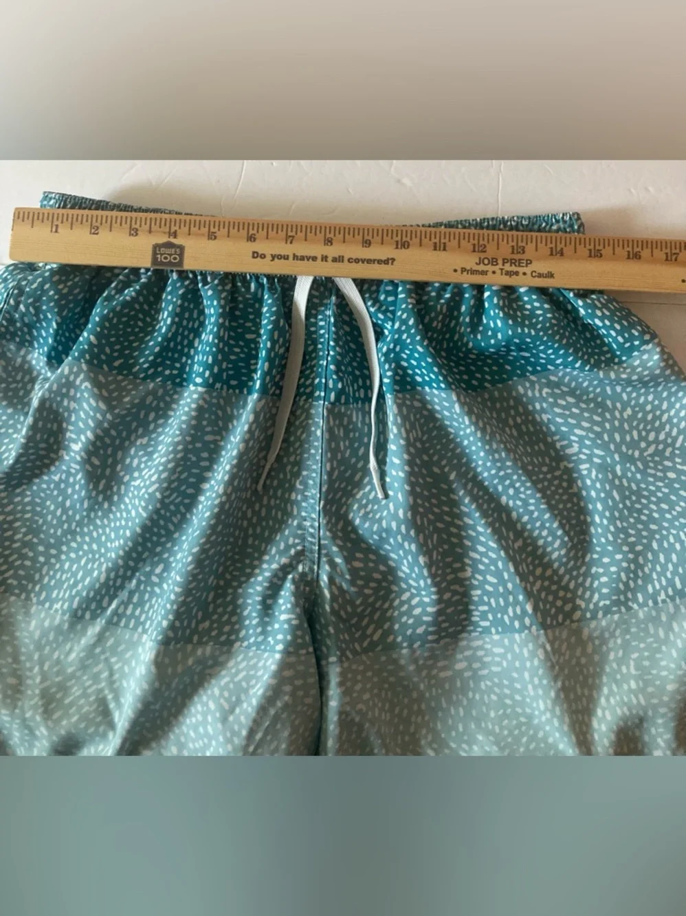 Chubbies SZ L turquoise Dot-Striped Swim Trunks